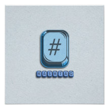 Hashtag Photographic Print