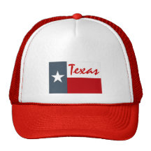 Hat Red Denim White Texas The Lone Star State