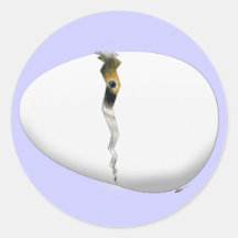 Hatching Egg Round Stickers
