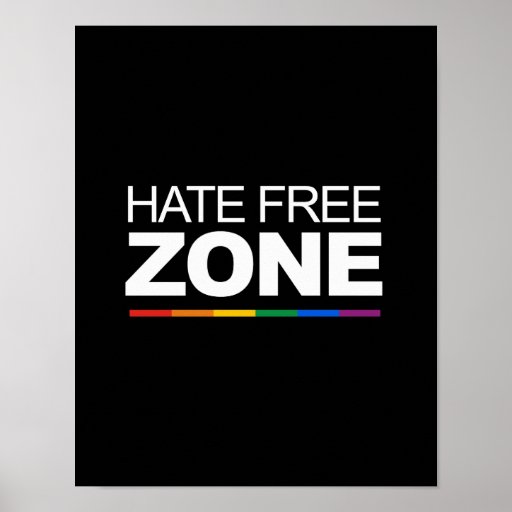 HATE FREE ZONE PRINT