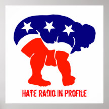 Hate Radio in Profile Print