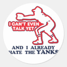 Hate Yankees Baby Stickers