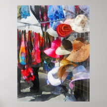 Hats and Purses at Street Fair Print