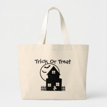 Haunted House Trick Or Treat Tote Bag
