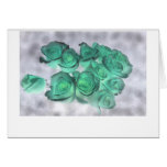 Haunting bouquet of roses tinted green cards