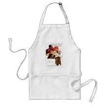 Hauser's Bar Restaurant Vintage Food Ad Art Apron