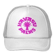 Havasu Palms Logo, Pink Trucker Hat