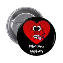 Have a Juicy Raspberry for Valentine's Pin