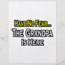 Have No Fear...The Grandpa Is Here Personalized Flyer