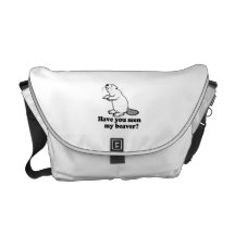 HAVE YOU SEEN MY BEAVER? COURIER BAG