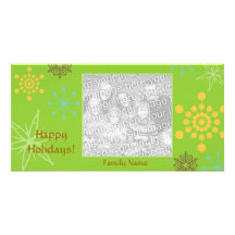 Have Yourself a little RETRO Christmas Photo Card Template