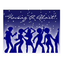 Having A Blast Postcard