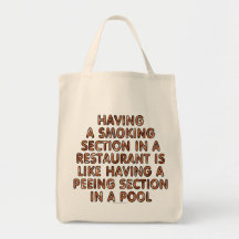Having a smoking section in a restaurant... bag
