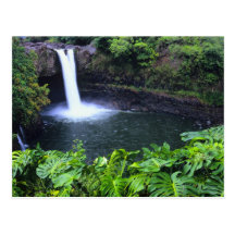 Hawaii, Big Island, Hilo, Rainbow Falls, Lush Postcards