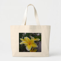 Hawaii Plumeria Flowers Canvas Bag