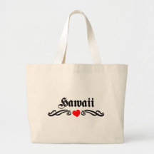 Hawaii Tattoo Tote Bag