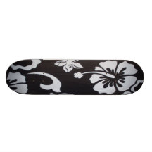 Hawaii Tropical black Skateboard