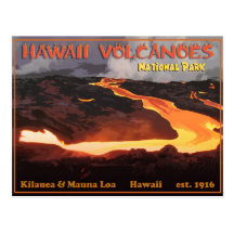 Hawaii Volcanoes National Park Postcard