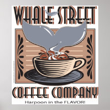 Hawaii Whale Street Coffee Company Print