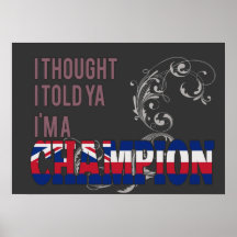 Hawaiian and a Champion Print