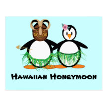 Hawaiian Honeymoon Postcard