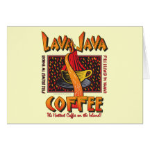 Hawaiian Lava Java Coffee Card