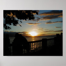 Hawaiian sunset poster