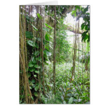 Hawaiian Tropical Rain Forest Greeting Card