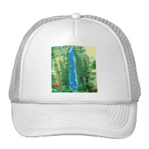 Hawaiian Waterfall Art Hat