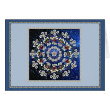 Hawthorne Rose Mandala card, frame