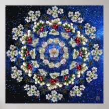 Hawthorne Rose Mandala Print