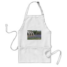Haybales bluebonnets apron