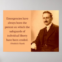 Hayek on Emergencies Posters