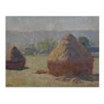 Haystacks at the End of the Summer - Claude Monet Post Card