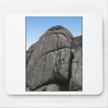Haytor. Rocks in Devon England. On White. Mouse Mats