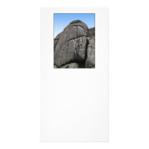 Haytor. Rocks in Devon England. On White. Photo Card Template