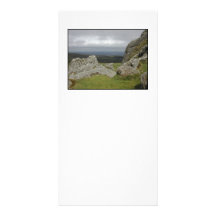 Haytor. Rocks in Devon England. On White. Photo Cards