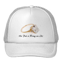 He Put a Ring on It/Save the Date Mesh Hat