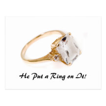 He Put a Ring on It/Save the Date Post Cards