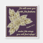 He will cover you with His feathers Refrigerator Magnet