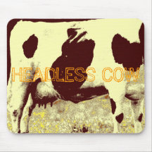 HEADLESS COW MOUSE MAT