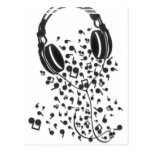 Headphones Post Card