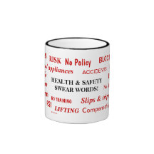 Health and Safety Swear Words and Expletives! Coffee Mug