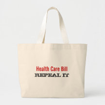 Health Care Bill  - REPEAL IT Canvas Bags