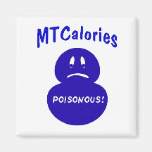 Health, empty calories refrigerator magnets