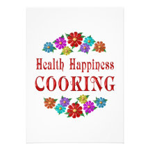Health Happiness Cooking Personalized Announcement