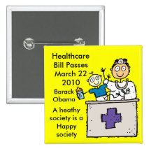 HEALTHCARE PASSES PINBACK BUTTONS