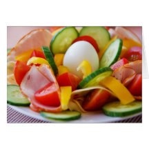 Healthy Vegan Breakfast Greeting Card