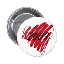heart 2009 pinback button
