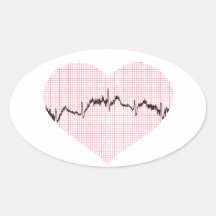 Heart Beat III Stickers